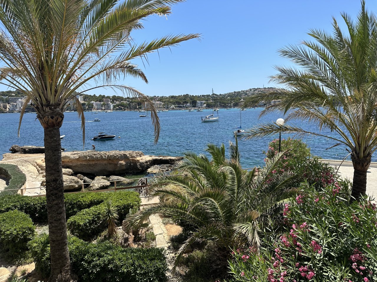 Modern flat in Santa Ponsa in first sea line with pool