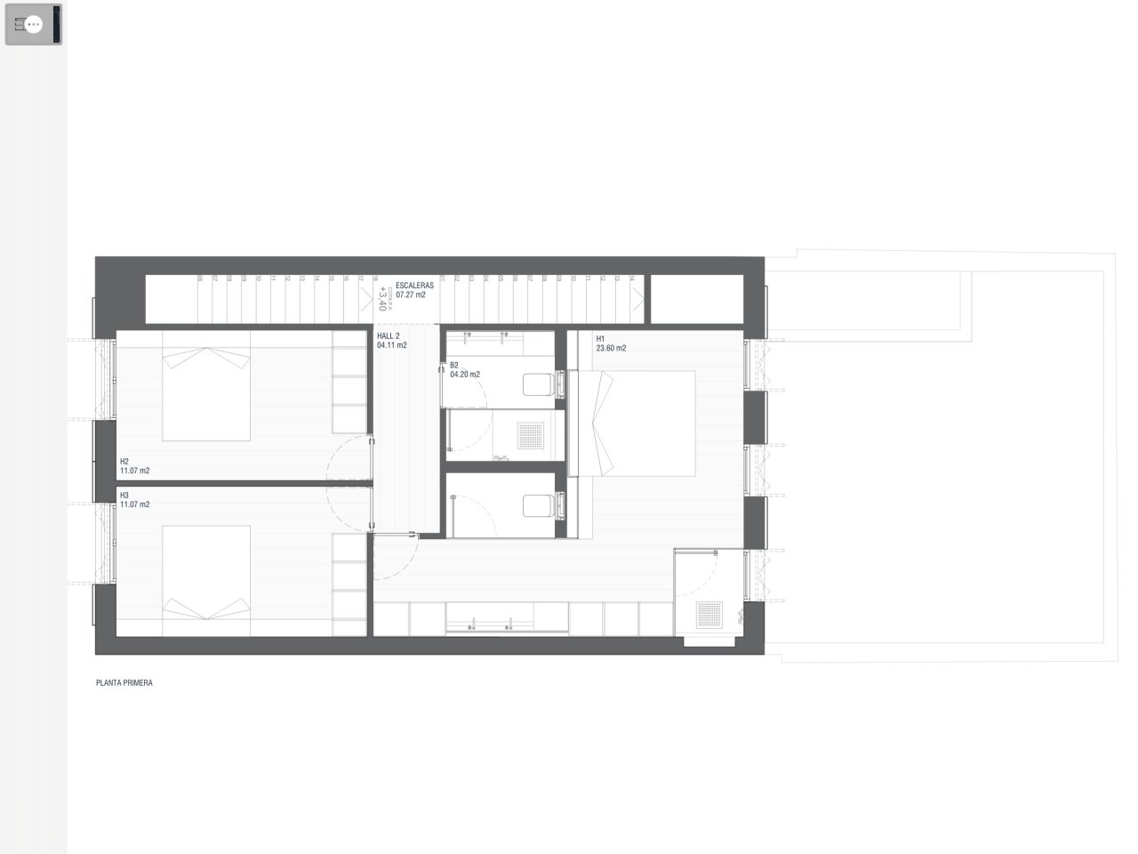 Plot for townhouse with project and pool in El Molinar