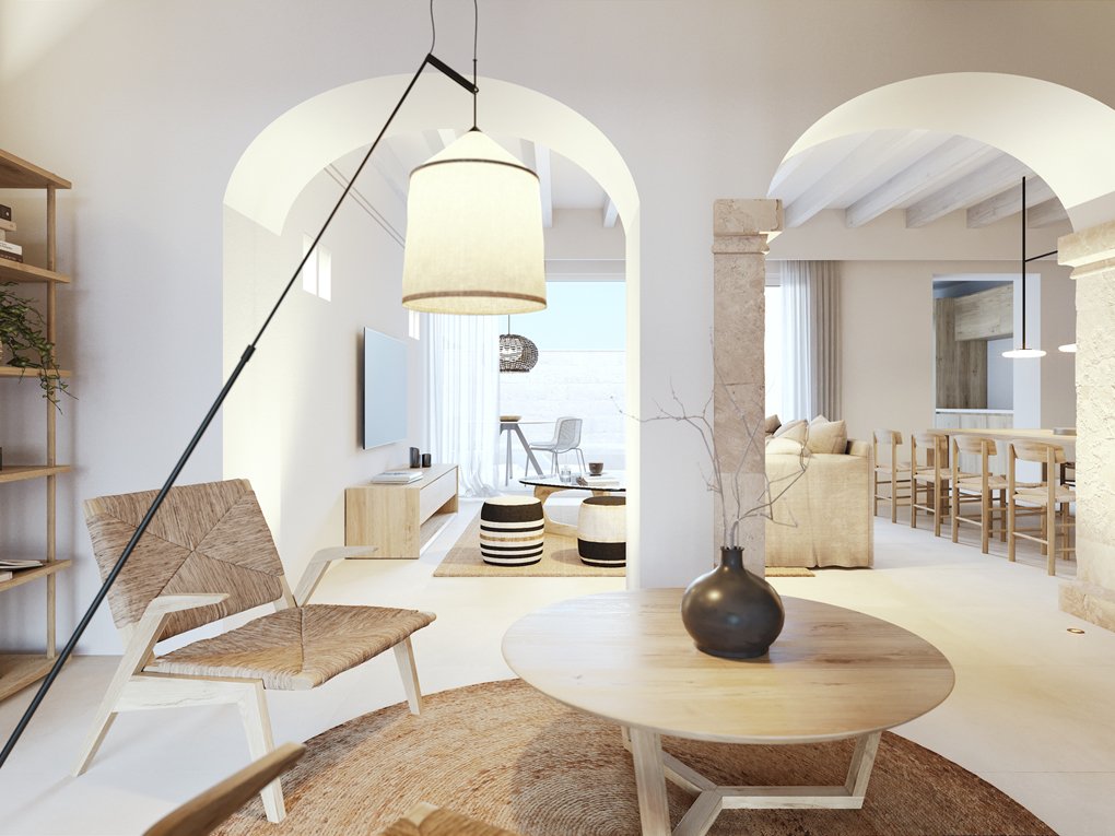 Modern Townhouse with mallorquin elements and Pool