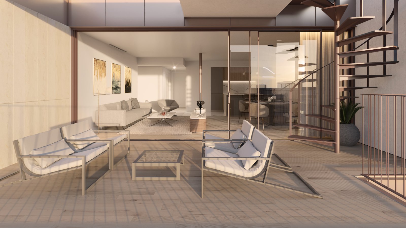 New construction project luxury flats in Santa Catalina