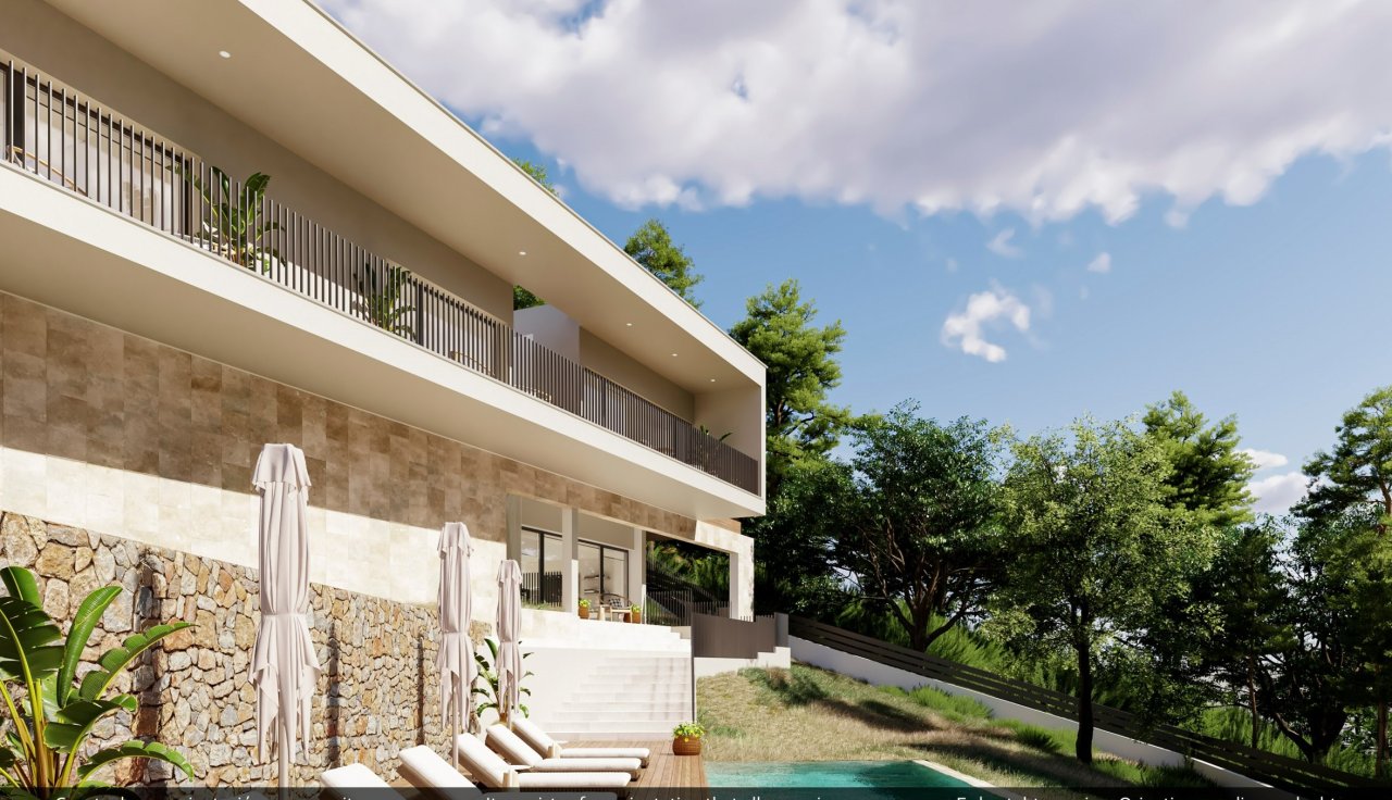 Exclusivo proyecto de villa con piscina y vistas panorámicas en Santa Ponsa