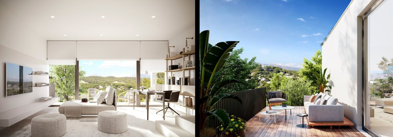 Exclusivo proyecto de villa con piscina y vistas panorámicas en Santa Ponsa