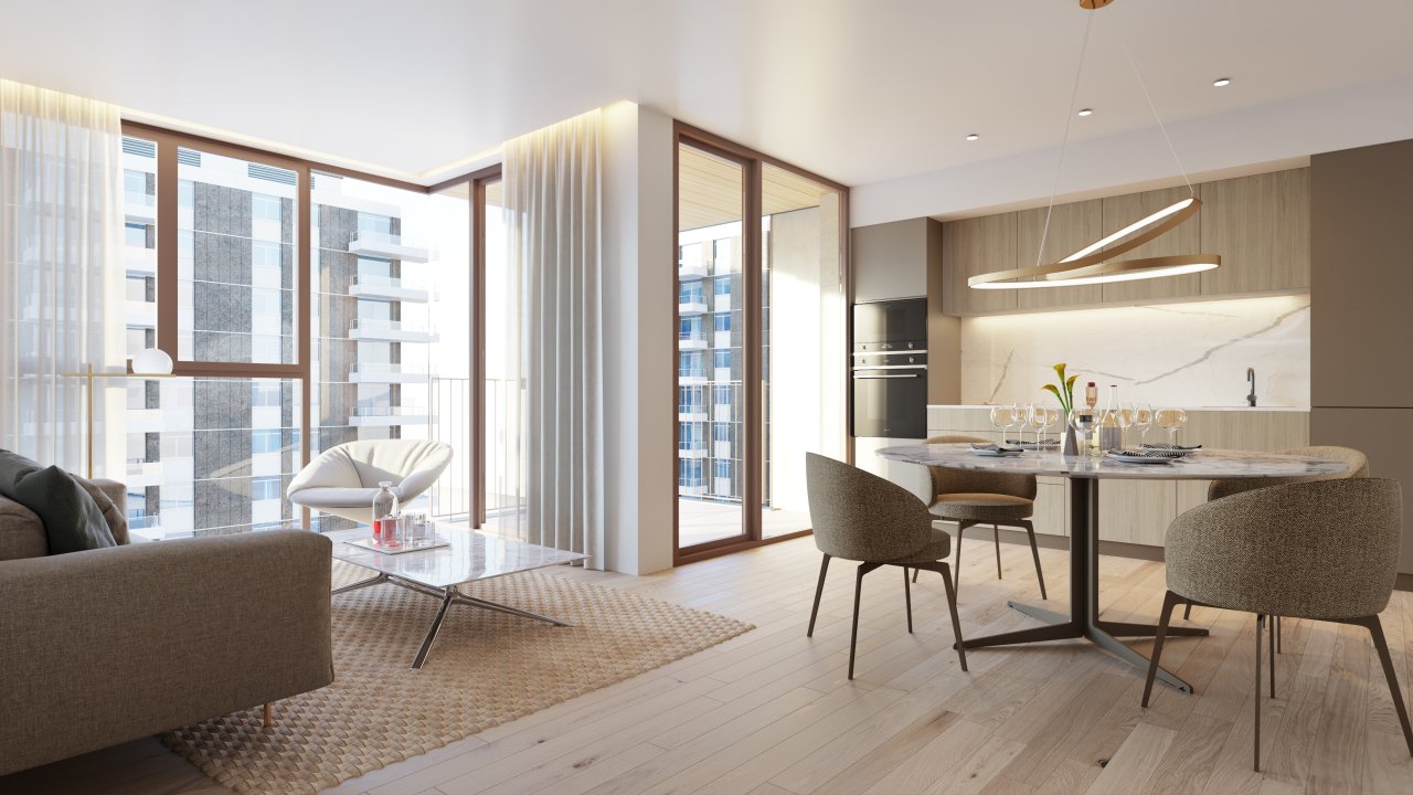 Proyecto de nueva construcción de pisos de lujo en Santa Catalina