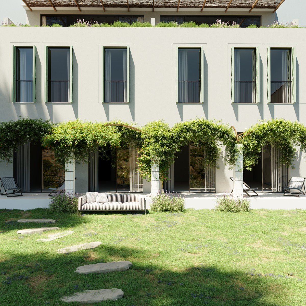 Proyecto de casa adosada con ascensor y piscina privados y fantásticas vistas en Sa Cabaneta (Portol)