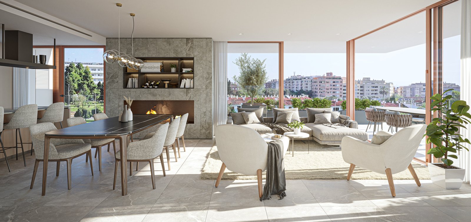 Fantástico ático de obra nueva con diseño especial y vistas al mar en Palma  