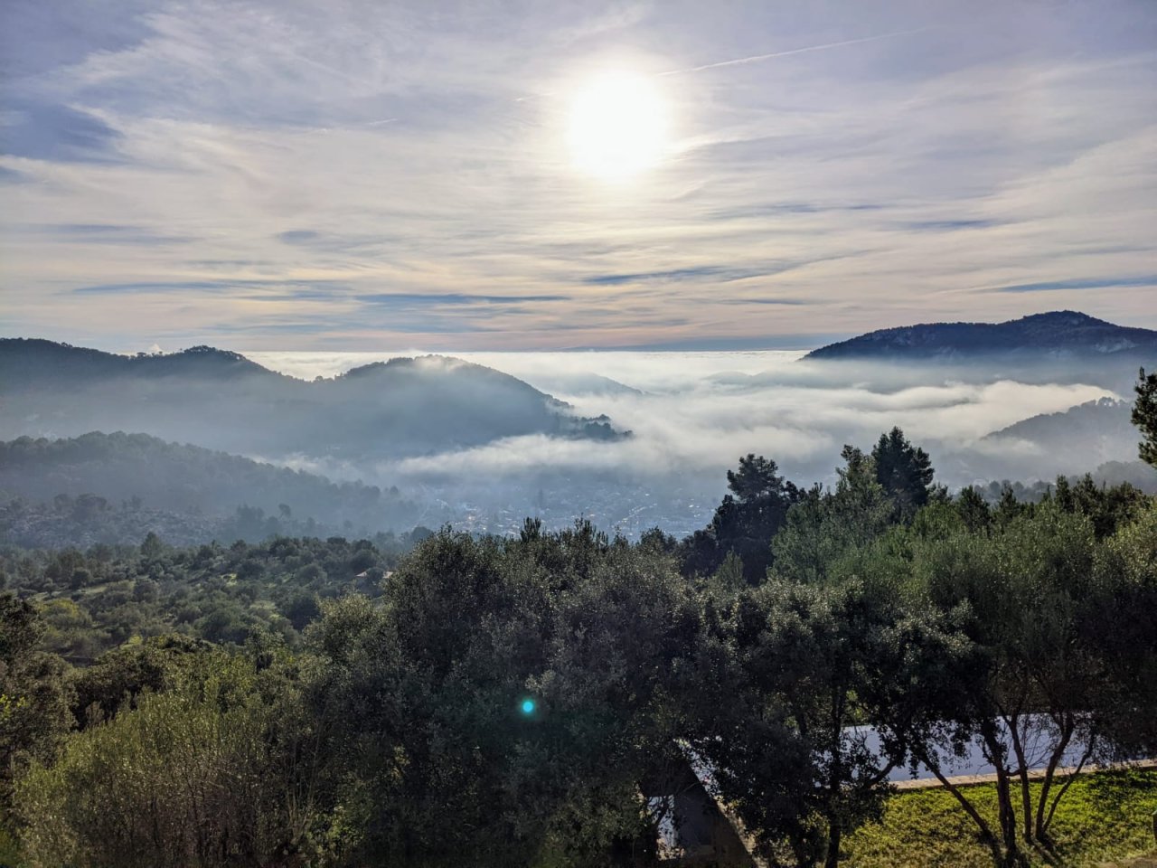 Idyllische Finca mit Pool und Blick bis auf die Bucht Palmas