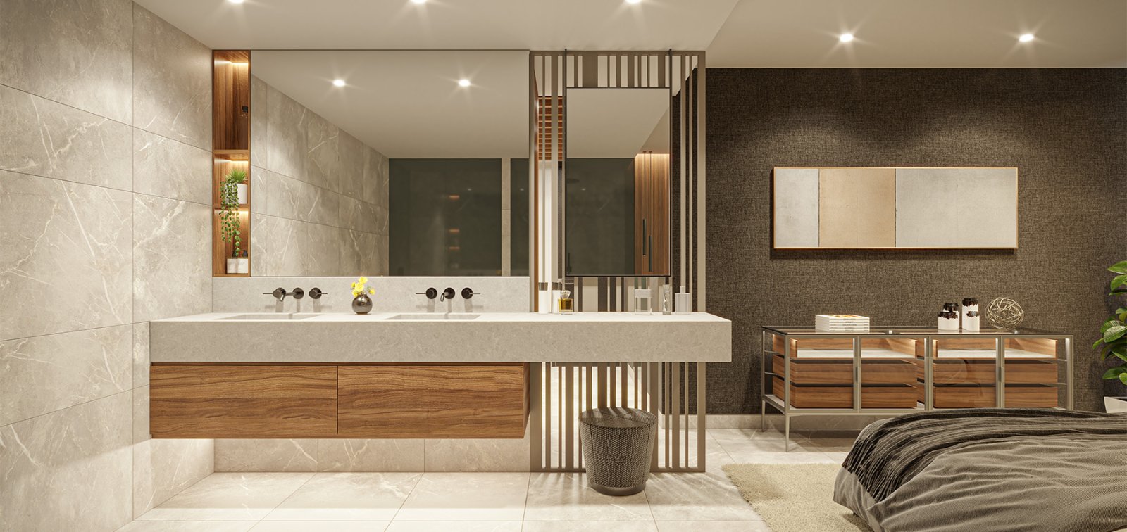 Traumhaftes Neubaupenthouse mit speziellem Design und Meerblick in Palma 